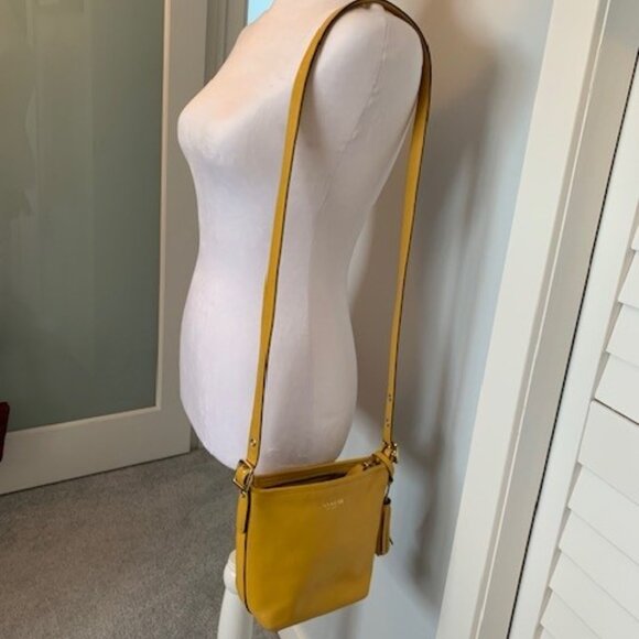 Coach Legacy Mini Duffle in Sunflower Yellow with Signature Leather Tassels - Picture 8 of 8